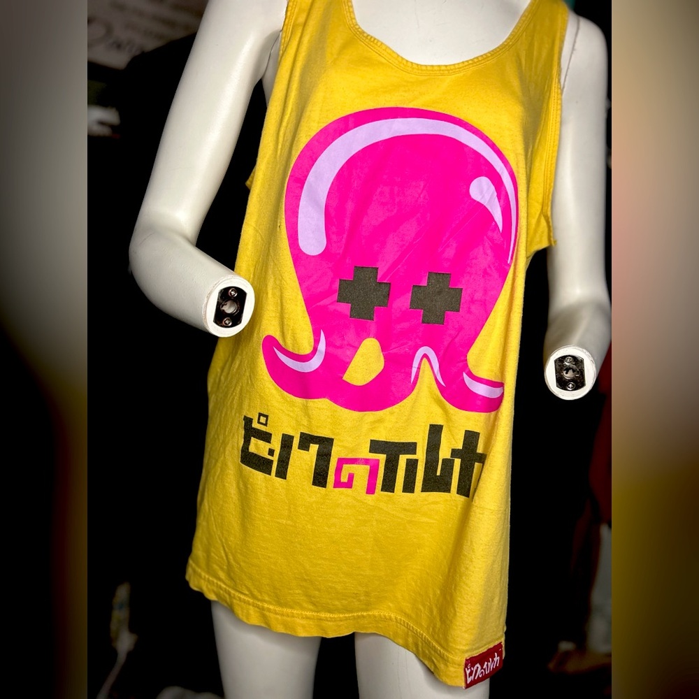 Pink Dolphin Tank Top with Pink Octopus